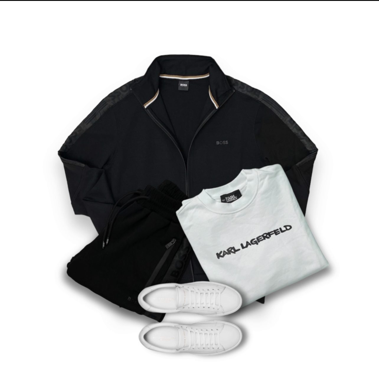 Sportive Outfit for You Hugo Boss Tracksuit & Karl Lagerfeld Sweatshirt