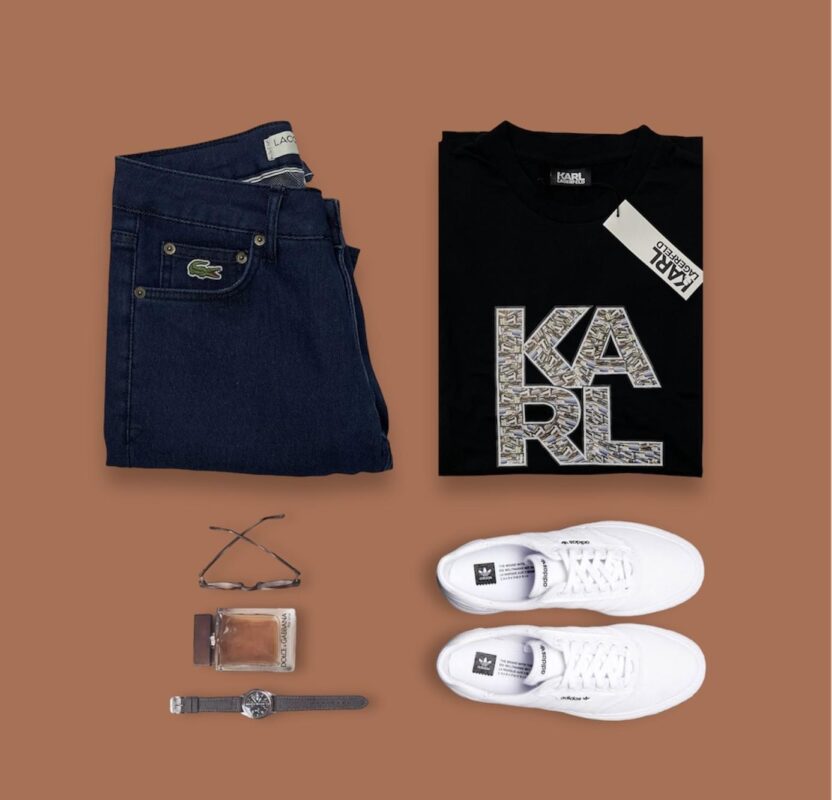 Lacoste Jeans and a Karl T-Shirt